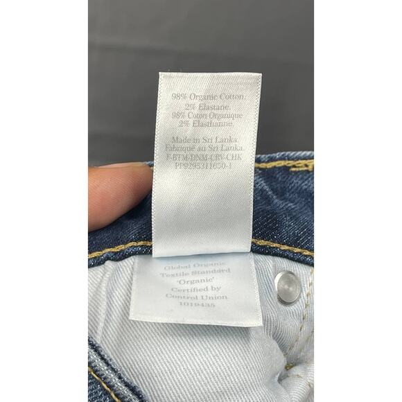 Everlane The Curvy Cheeky Jean Denim Organic Cottor Regular 30/27 High Rise - Picture 5 of 7